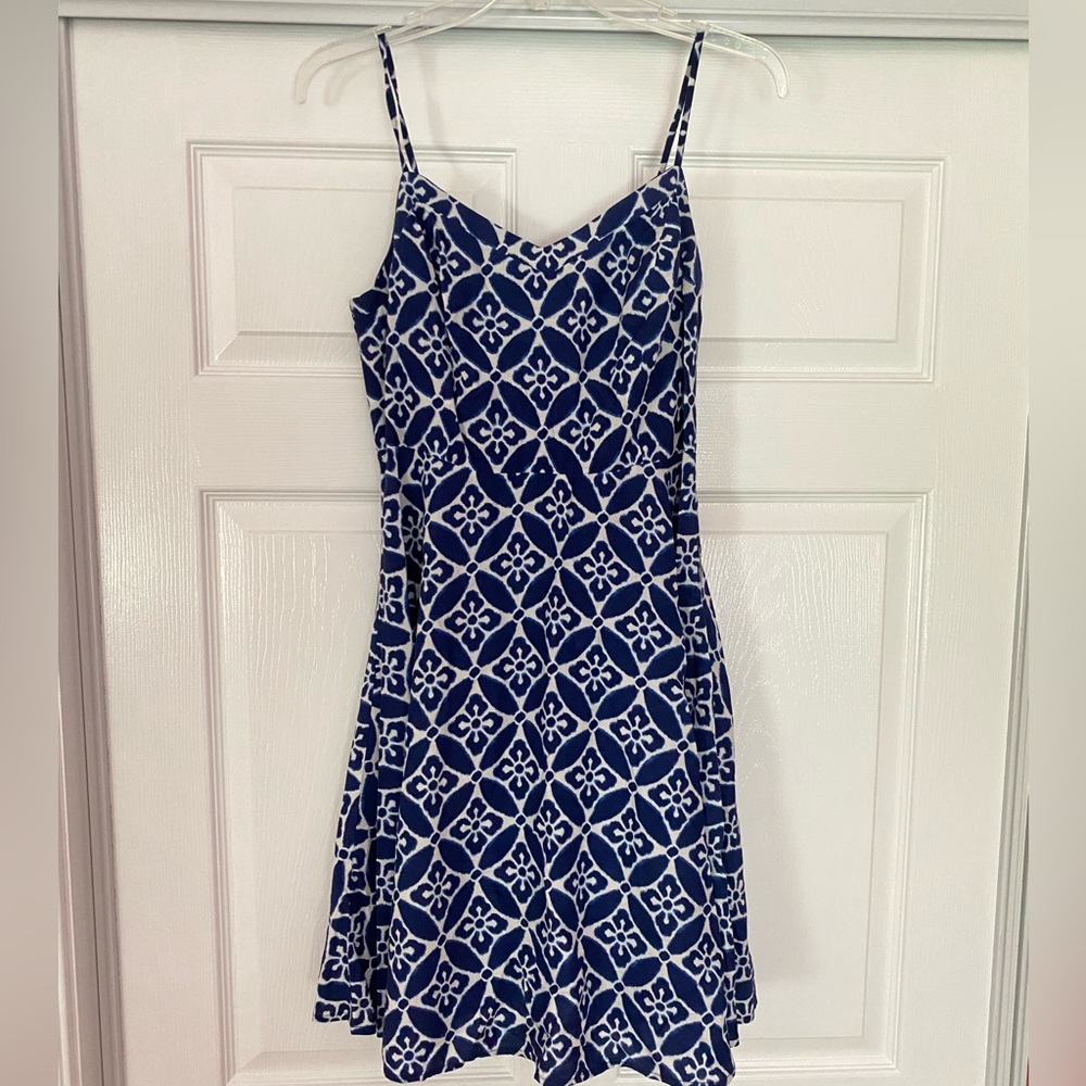 Old Navy Small Blue Patterned Dress